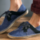 Hemp Espadrilles Shoe Blue